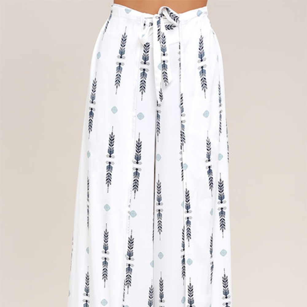 White Wide leg Pants Jack by BB Dakota